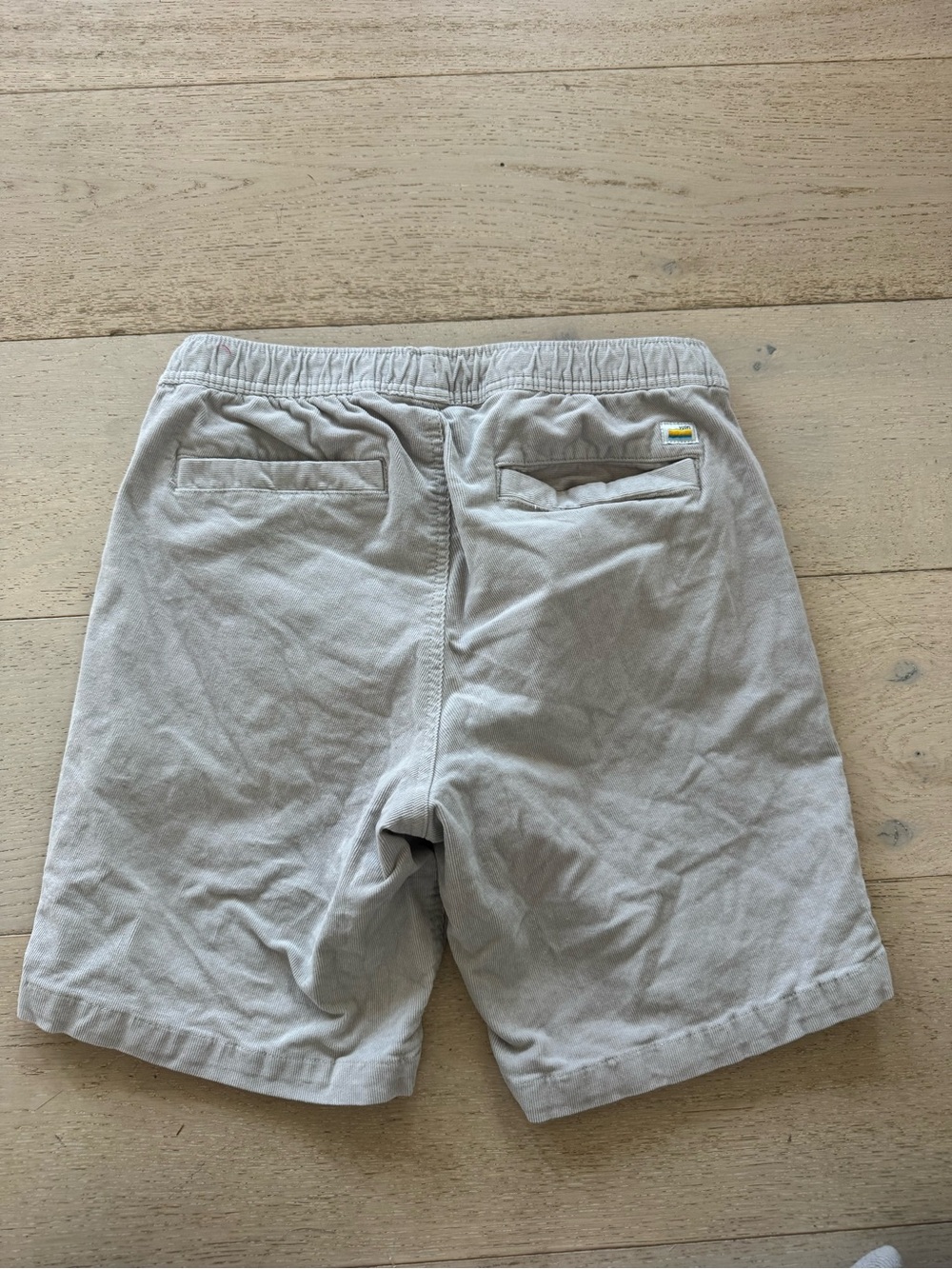 Vuori Men's Optimist Elastic Waist Corduroy Performance Shorts S gray - Picture 4 of 7